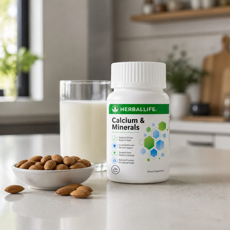 Tablet Sokongan Tulang Herbalife Calcium & Minerals